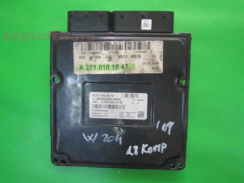 ECU Mercedes C 1.8 A2711504879 SIM271 KE2.0 W204