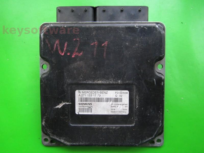 ECU Mercedes C 2.0 A2711531779 5WK90449 SIM4L KE W203