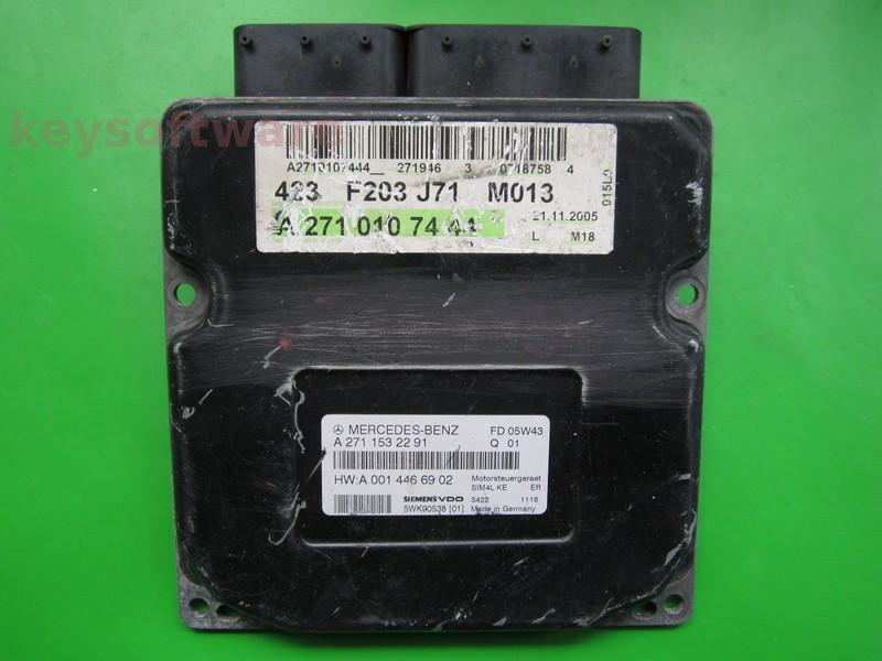 ECU Mercedes C 1.8 A2711532291 5WK90538 SIM4L KE W203
