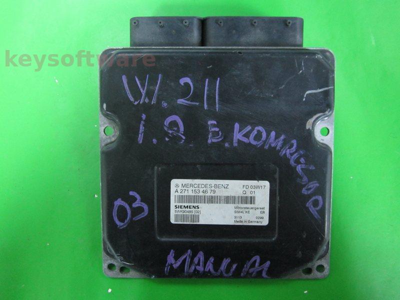 ECU Mercedes C 1.8 A2711534679 5WK90485 SIM4L KE {+