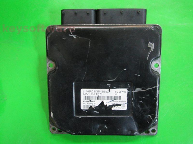 ECU Mercedes C 1.8 A2711534779 5WK90486 SIM4L KE