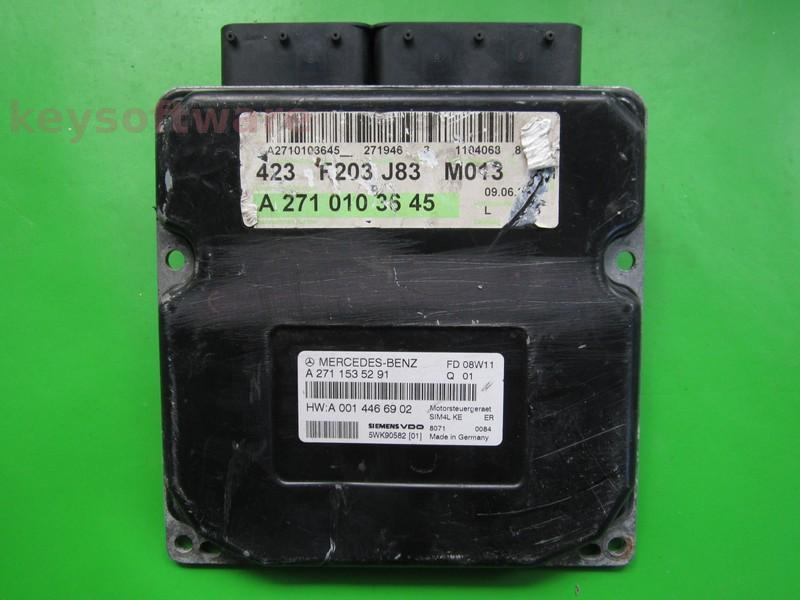 ECU Mercedes C 1.8 A2711535291 5WK90582 SIM4L KE W203