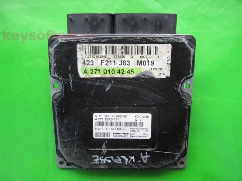 ECU Mercedes E 1.8 A2711535491 5WK90584 SIM4L KE W211