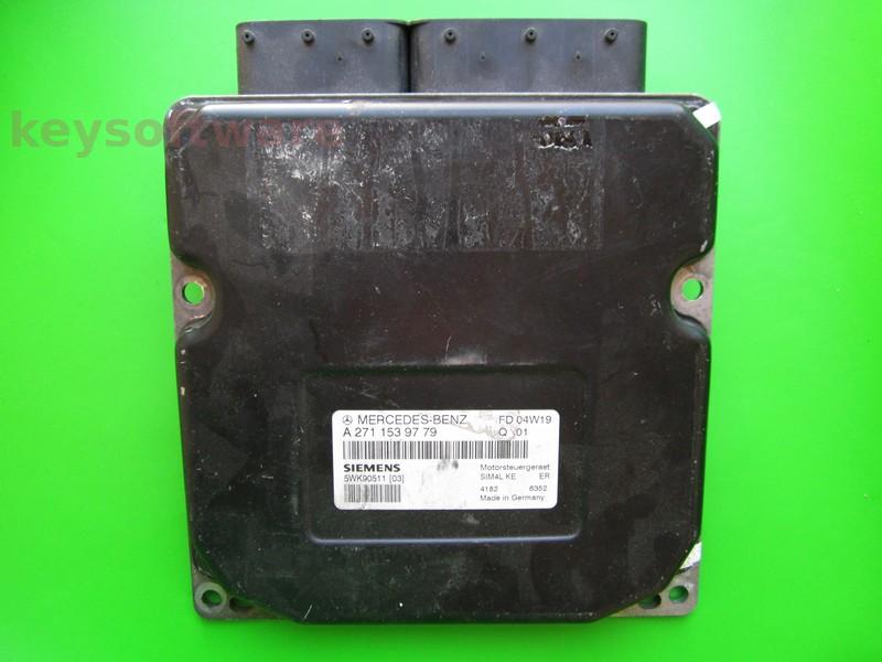 ECU Mercedes C 2.0 A2711539779 5WK90511 SIM4L KE W203