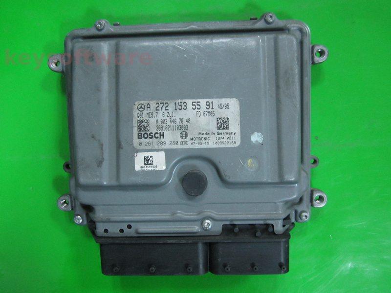 ECU Mercedes CLK3.5 A2721535591 0261209280 ME9.7