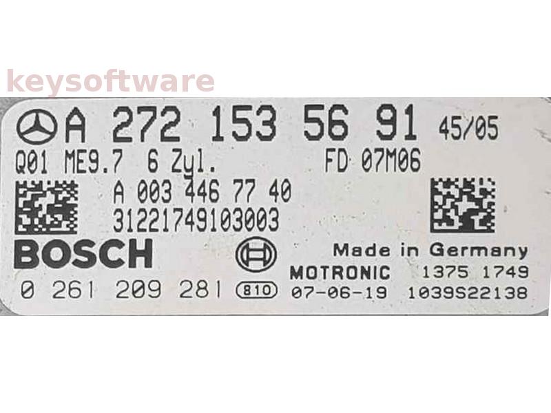 ECU Mercedes C 3.5CDI A2721535691 0261209281 ME9.7 {