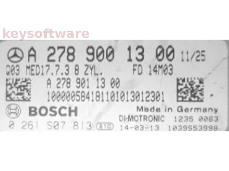 ECU Mercedes CLS 5.0 A2789001300 0261S07813 MED17.7.3 {