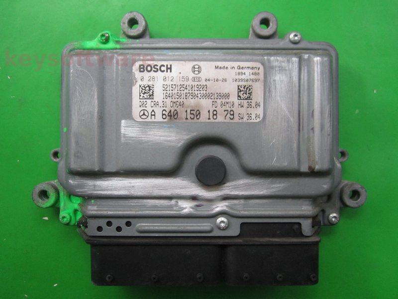 ECU Mercedes A 1.8CDI A6401501879 0281012159 CRA.31 EDC16C32