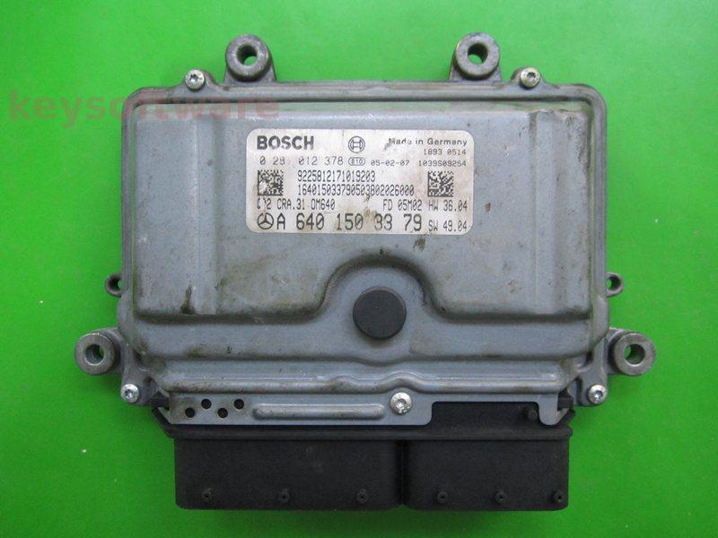 ECU Mercedes A 2.0CDI A6401503379 0281012378 CRA.31 EDC16C32