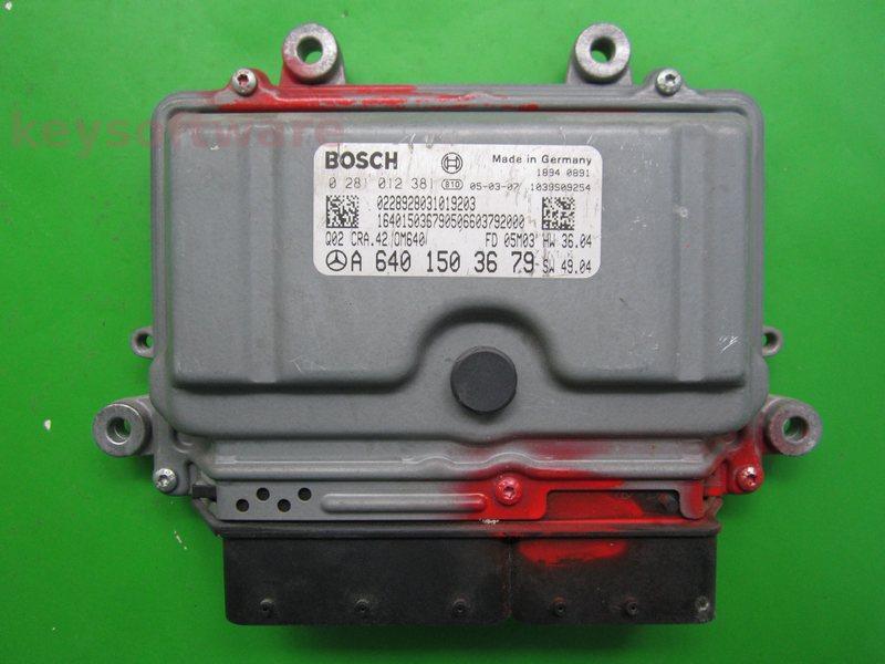 ECU Mercedes A 1.8CDI A6401503679 0281012381 CRA.42 EDC16C32