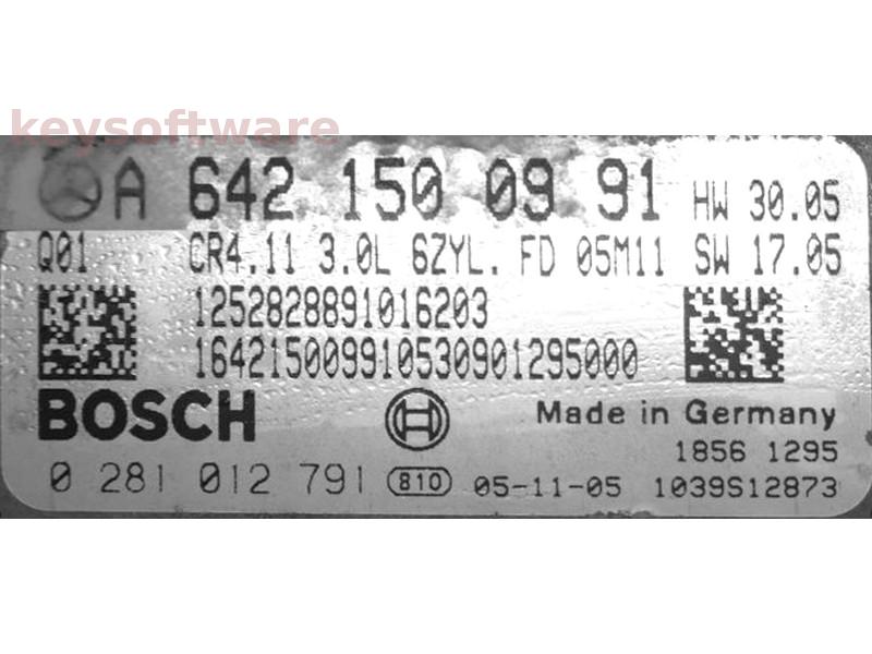 ECU Mercedes ML 3.2CDI A6421500991 0281012791 CR4.11 EDC16CP31 {