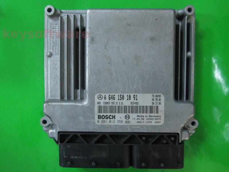 ECU Mercedes Vito 2.2CDI A6461501091 0281012358 CR3.31 EDC16C2