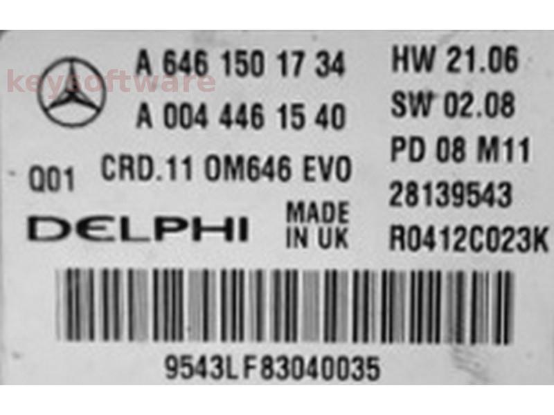 ECU Mercedes E 2.0 A6461501734 28139543 CRD.11 W211
