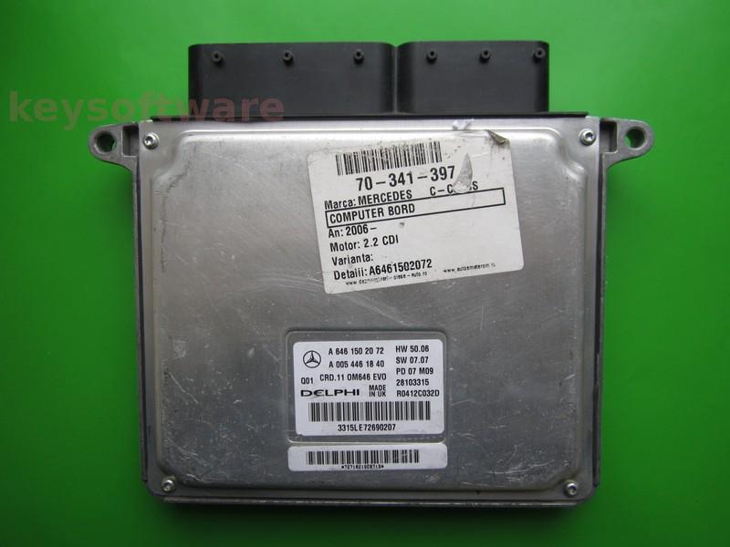 ECU Mercedes C 2.2CDI A6461502072 28103315 CRD.11 W204