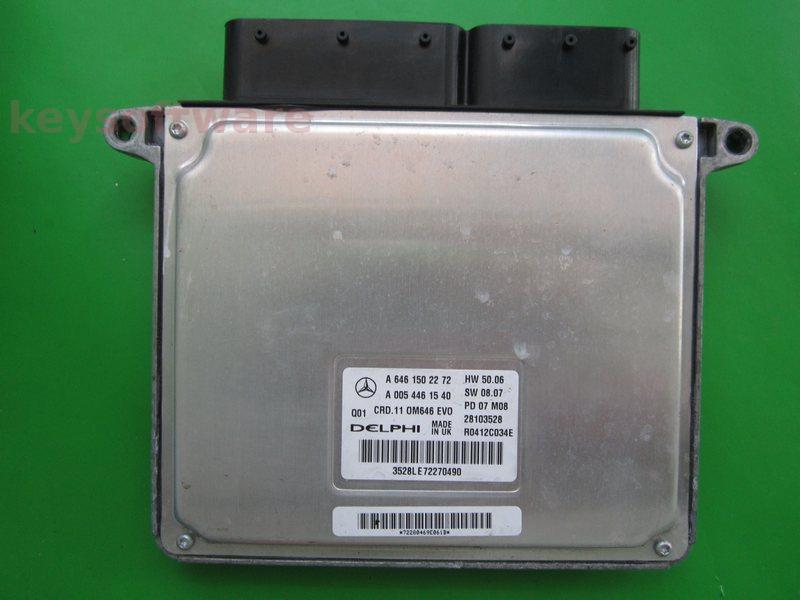 ECU Mercedes C 2.2CDI A6461502272 A0054461540 CRD.11 {