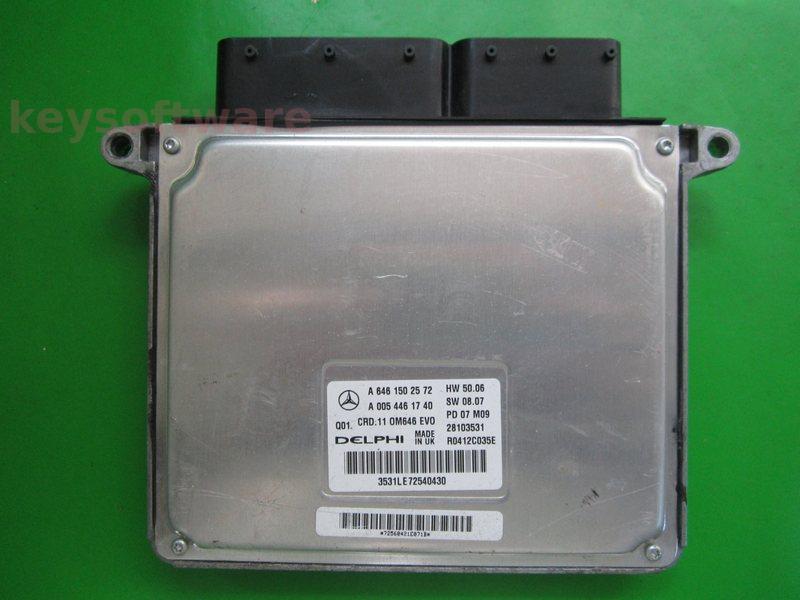 ECU Mercedes C 2.2CDI A6461502572 28103531 CRD.11 W204