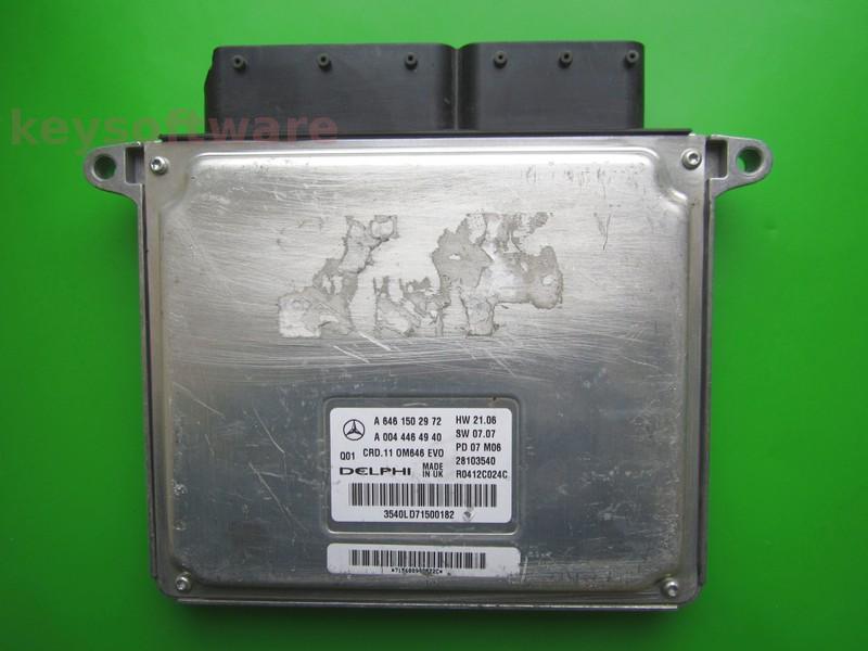 ECU Mercedes E 2.2CDI A6461502972 28103540 CRD.11 W211`