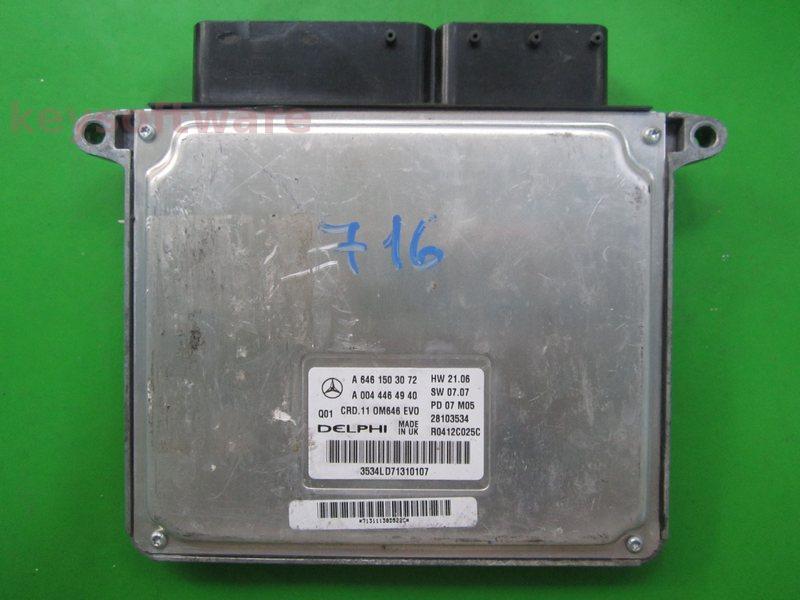 ECU Mercedes E 2.2CDI A6461503072 28103534 CRD.11