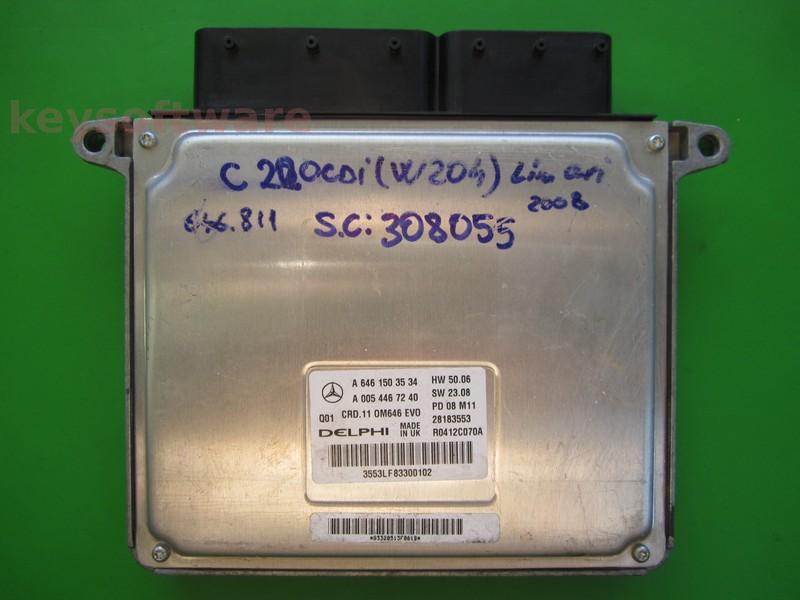 ECU Mercedes C 2.2CDI A6461503534 28183553 CRD.11 W204