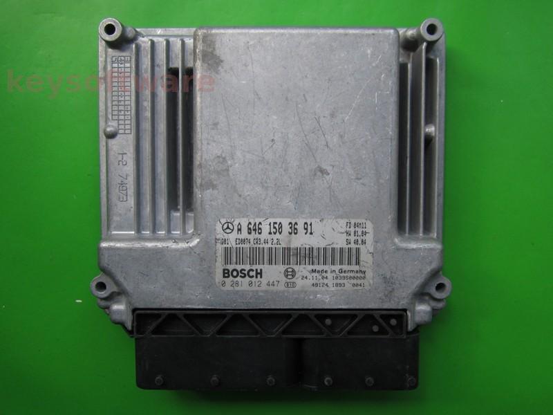 ECU Mercedes E 2.2CDI A6461503691 0281012447 CR3.44 EDC16C2{