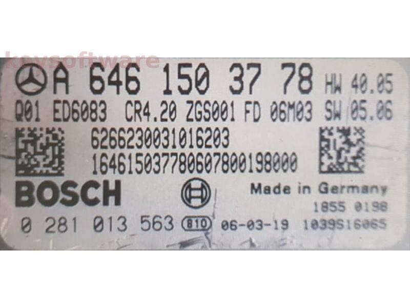 ECU Mercedes CLS 3.0CDI A6461503778 0281013563 EDC16CP31 {