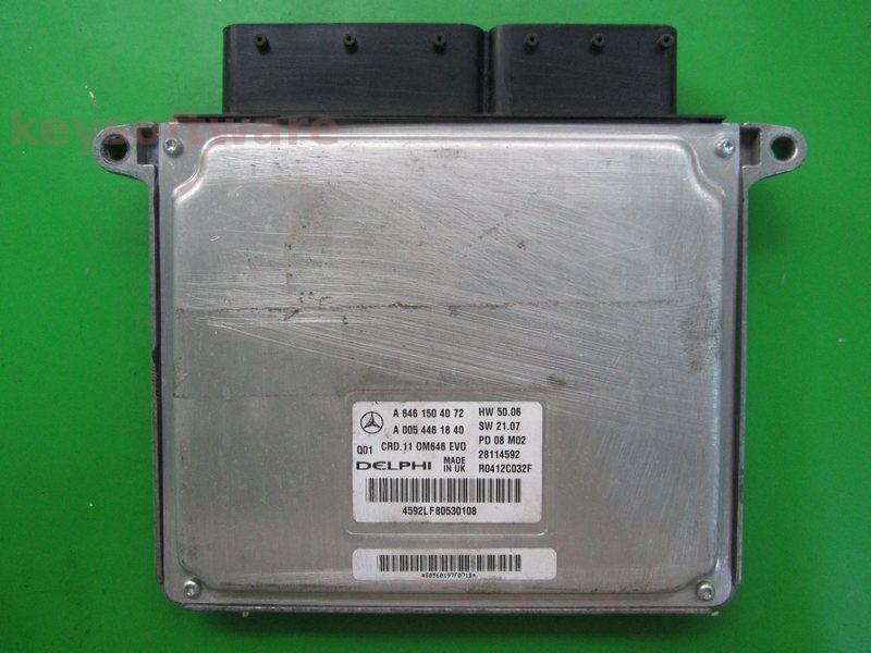 ECU Mercedes C 2.2CDI A6461504072 28114592 CRD.11 W212