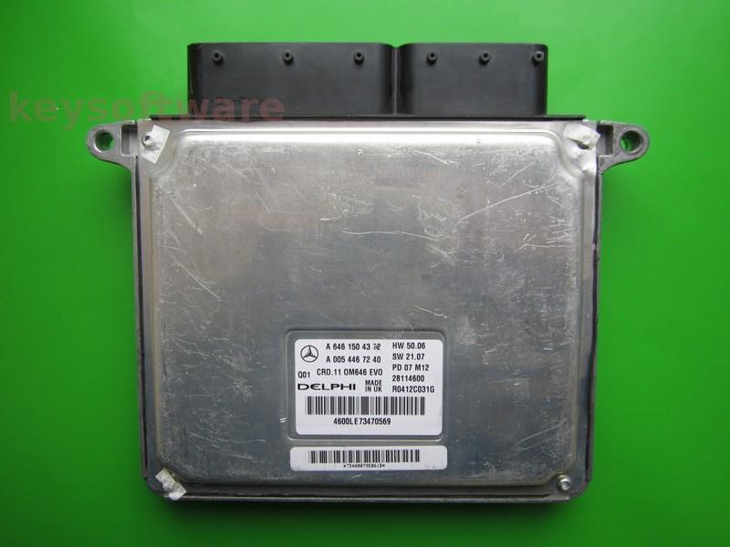 ECU Mercedes C 2.2CDI A6461504372 28114600 CRD.11 W204