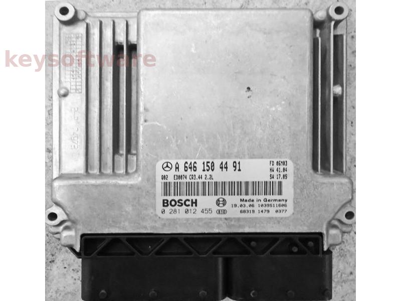 ECU Mercedes E 2.2CDI A6461504491 0281012455 CR3.44 EDC16C2 {