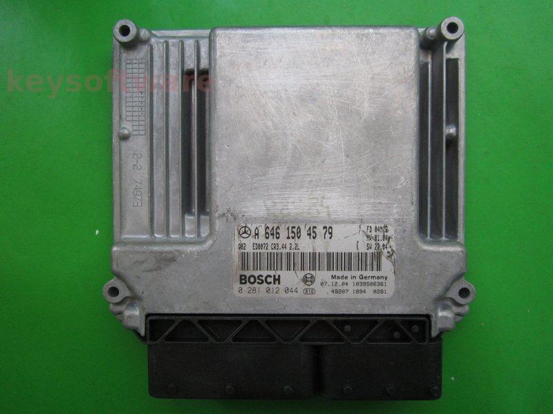 ECU Mercedes C 2.2CDI A6461504579 0281012044 CR3.44 EDC16C2
