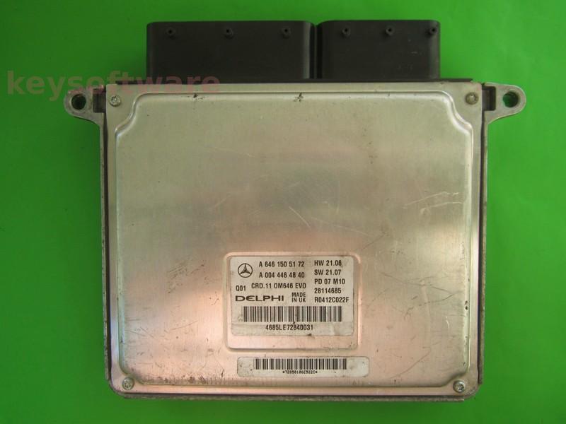 ECU Mercedes E 2.2CDI A6461505172 28114685 CRD.11 W211