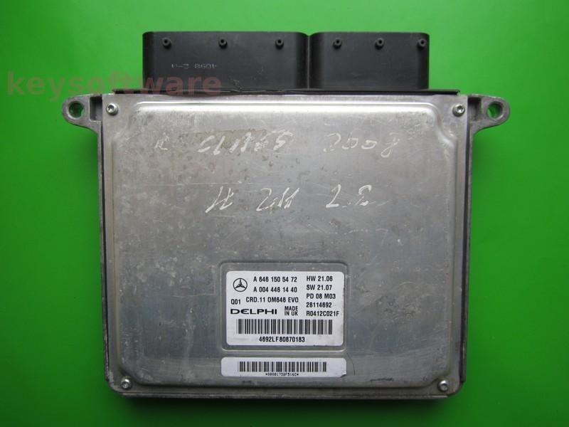 ECU Mercedes E 2.2CDI A6461505472 28114692 CRD.11 W211