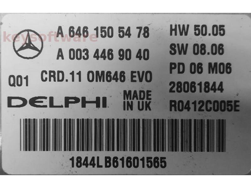 ECU Mercedes E 2.2CDI A6461505478 28061844 CRD.11 W211