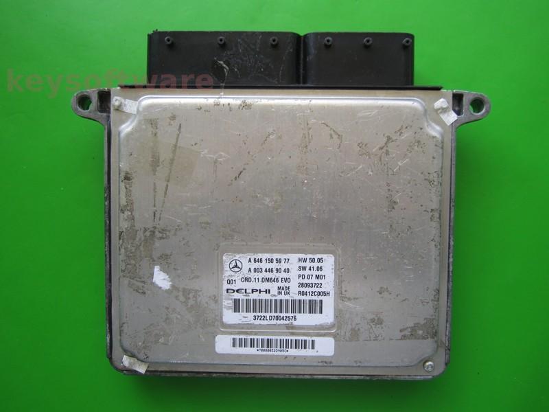 ECU Mercedes E 2.2CDI A6461505977 28093722 CRD.11 W211