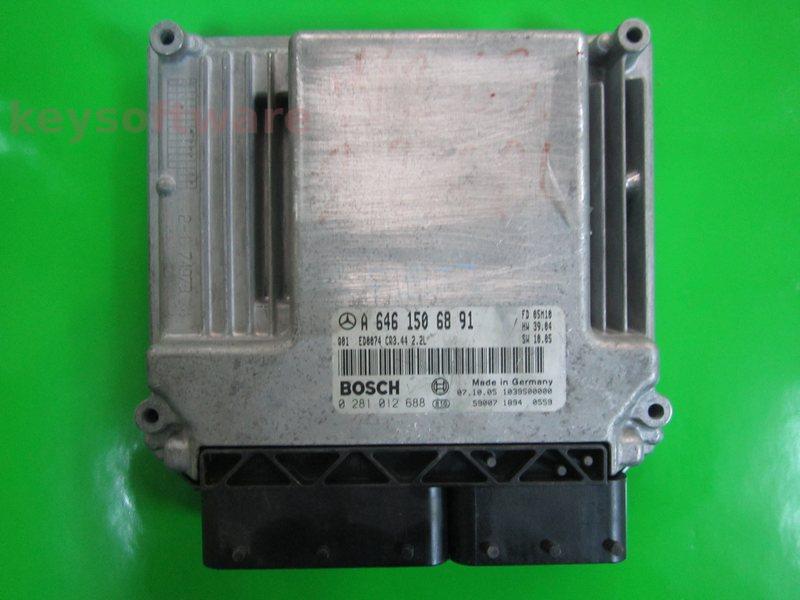ECU Mercedes C 2.2CDI A6461506891 0281012688 CR3.44 EDC16C2