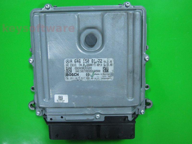 ECU Mercedes Vito 2.2CDI A6461508172 0281015827 EDC16CP31