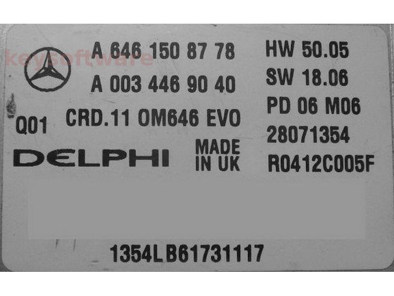 ECU Mercedes E 2.2CDI A6461508778 28071354 CRD.11 W211