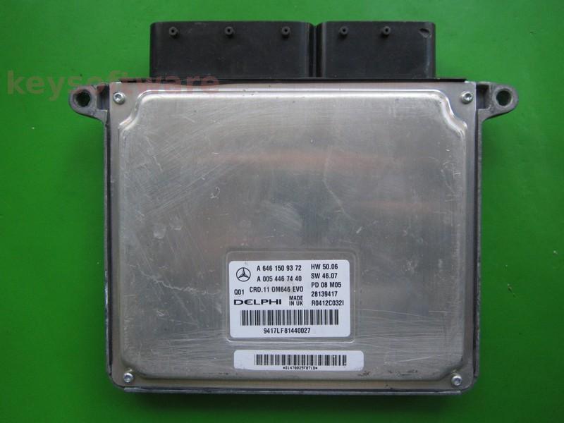 ECU Mercedes C 2.2CDI A6461509372 28139417 CRD.11 W204