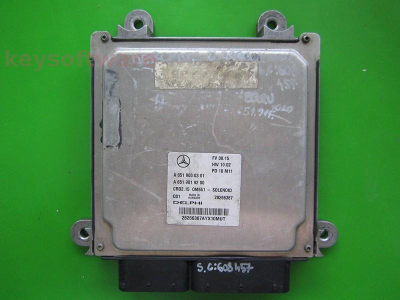 ECU Mercedes C 2.2CDI A6519000301 CRD2.15 W204
