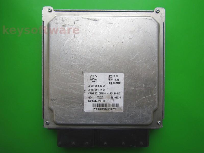 ECU Mercedes CLA 2.2CDI A6519003001 28392035 CRD3.60