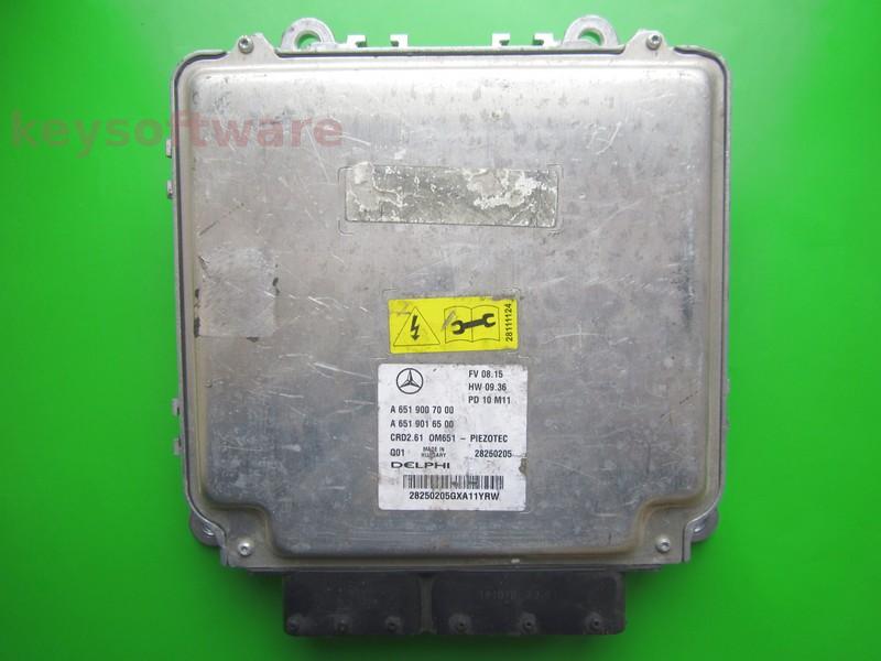 ECU Mercedes E 2.2CDI A6519007000 28250205 CRD2.61 W211