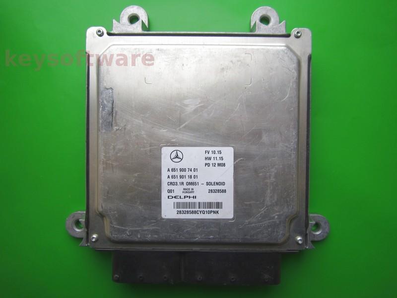 ECU Mercedes C 2.5CDI A6519007401 28328588  CRD3.1R W204 }