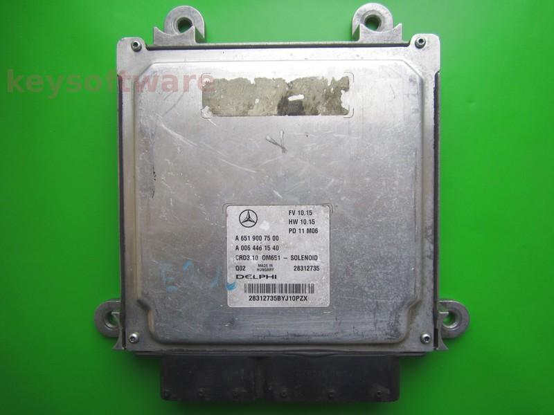 ECU Mercedes E 2.2CDI A6519007500 28312735 CRD3.10 W212^ }