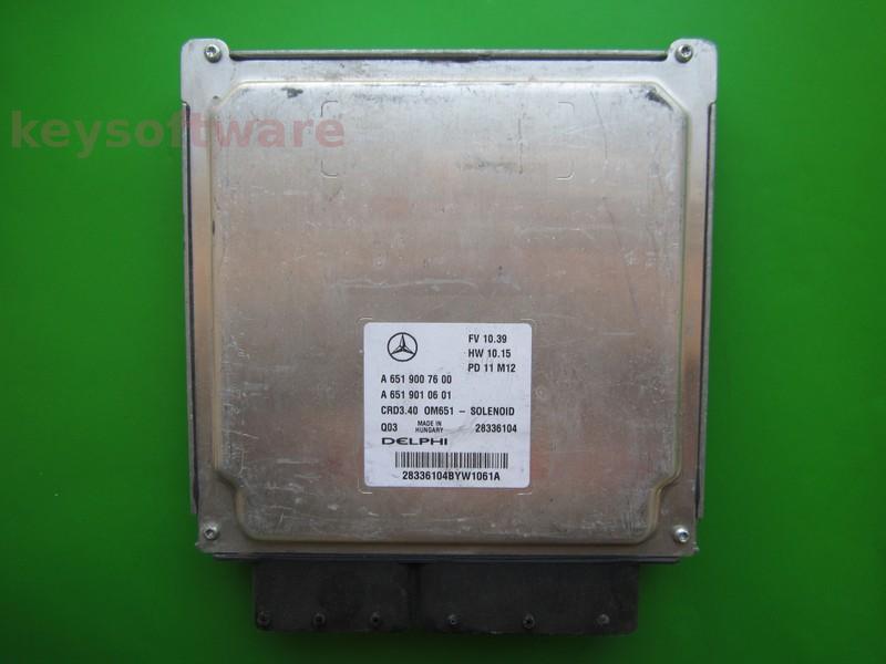 ECU Mercedes B 2.2CDI A6519007600 28336104 CRD3.40 W246