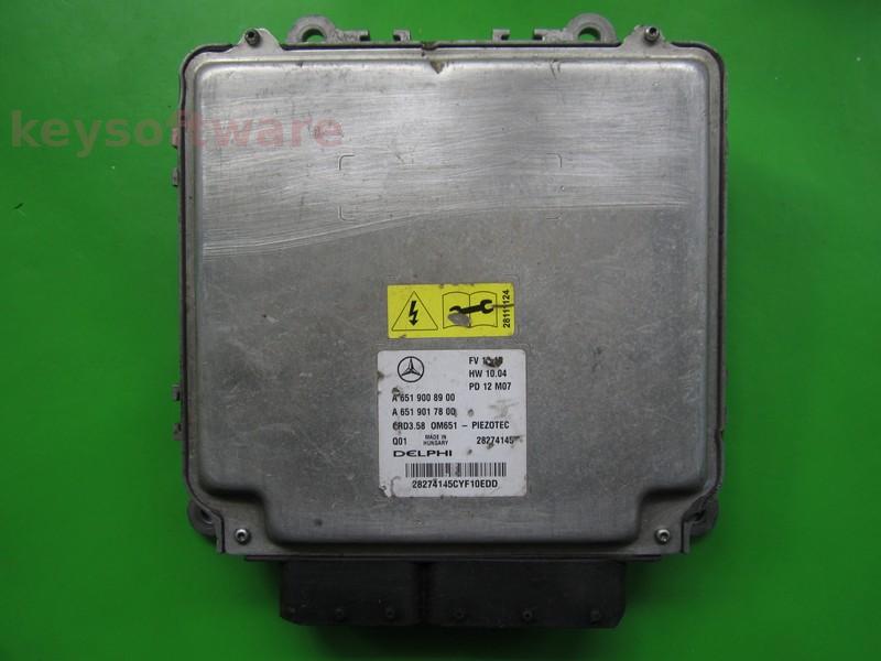 ECU Mercedes E 2.2CDI A6519008900 28274145 CRD3.58 W166