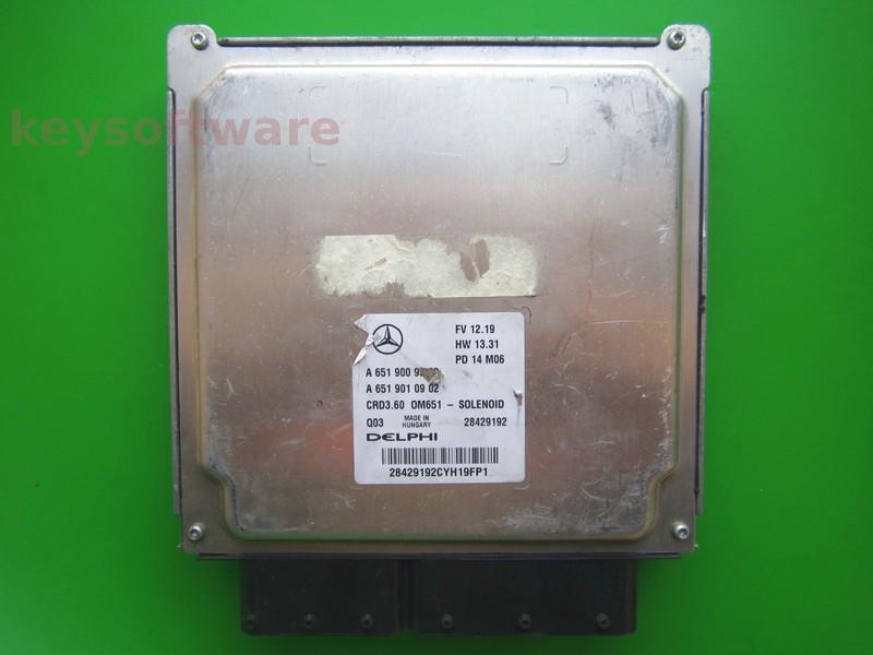 ECU Mercedes A 2.2CDI A6519009502 CRD3.60 W169