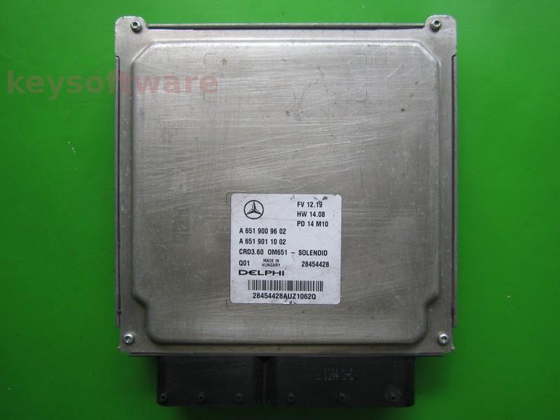 ECU Mercedes B 2.2CDI A6519009602 28454428 CRD3.60