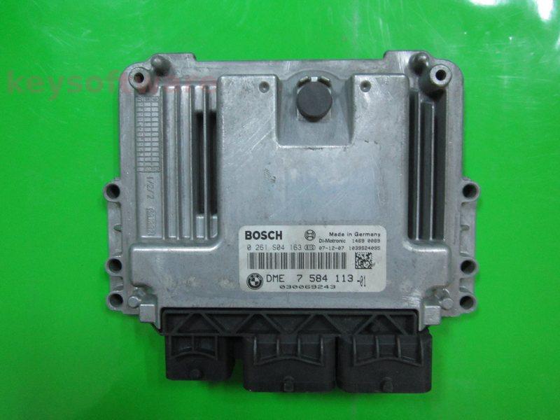 ECU Mini Cooper 1.6 DME7584113 0261S04163 MED17.2