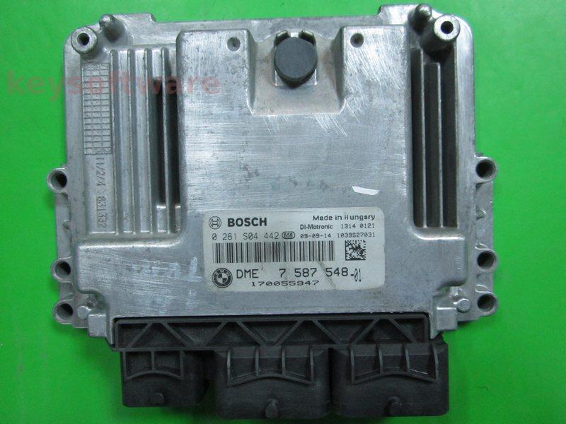 ECU Mini Cooper 1.6 DME7587548 0261S04442 MED17.2