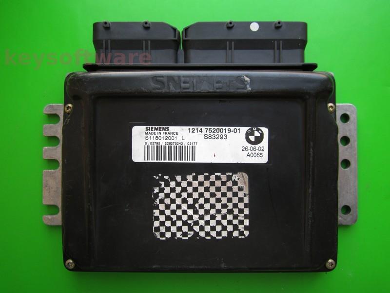 ECU Mini Cooper 1.6 7520019 S118012001L EMS2