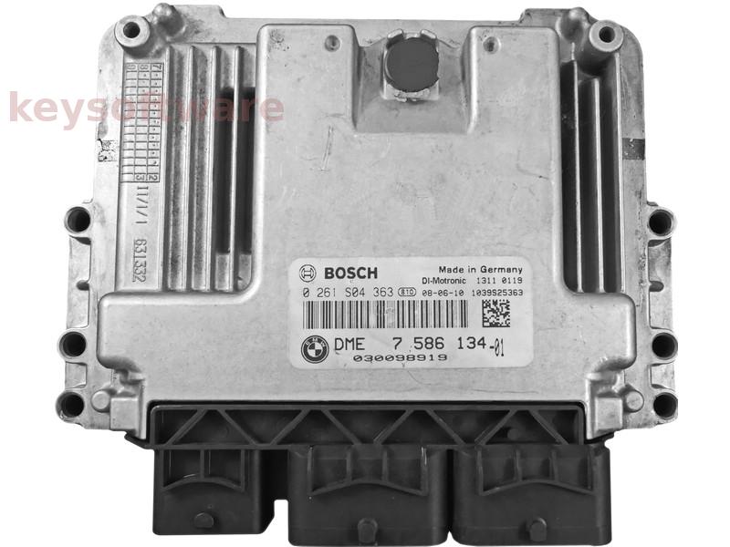 ECU Mini Cooper 1.6 DME7586134 0261S04363 MED17.2 {